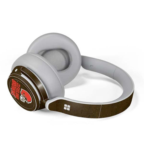 NFL Cleveland Browns Distressed Surface Headphones Skin